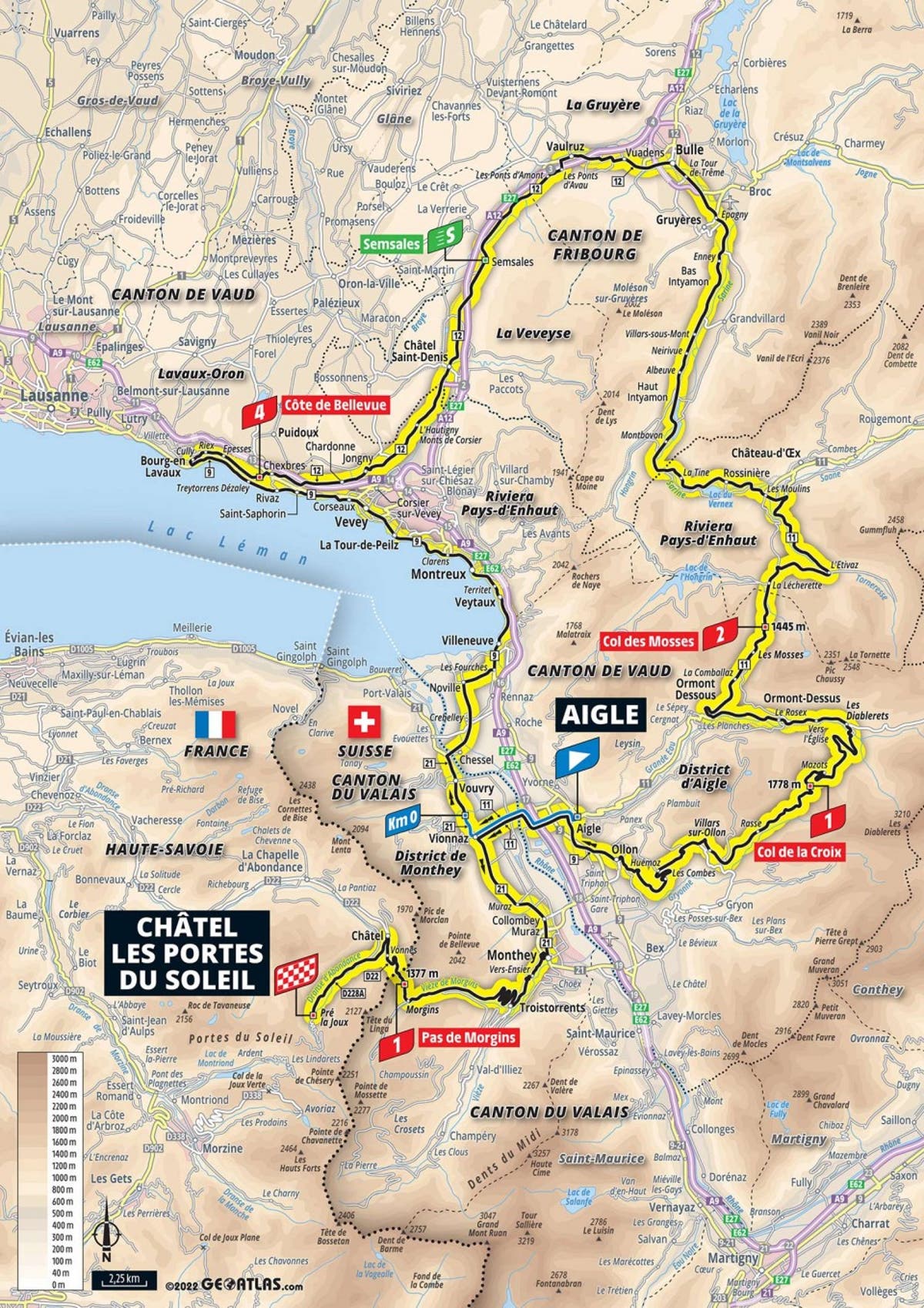 the tour de france 2022 route